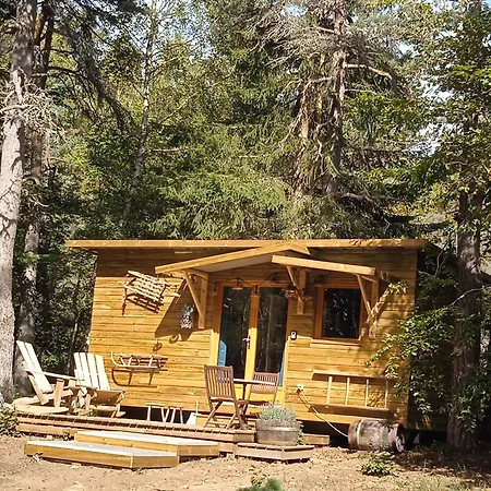 Hibou 1 Couchage En 140 Domaine De La Mamounette Holiday home Champclause